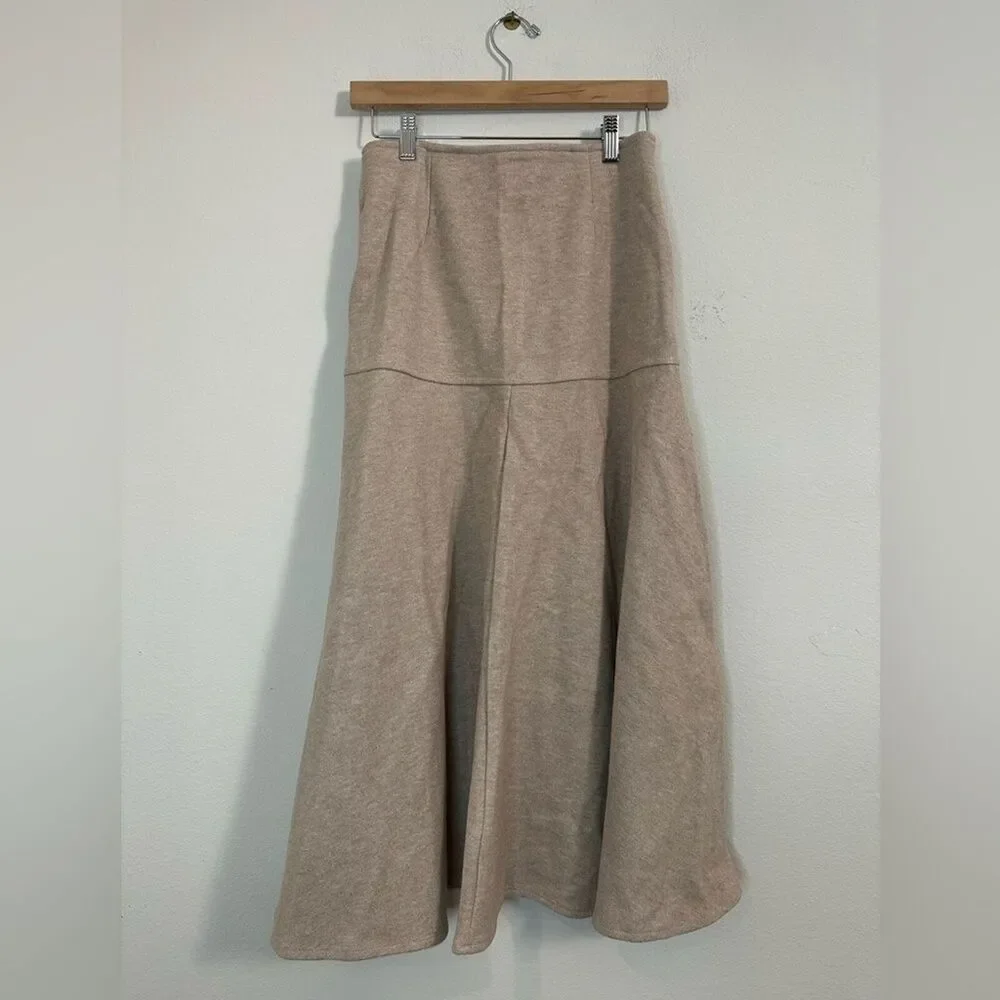 NWT OGL Wool-like Flared Maxi Skirt size M